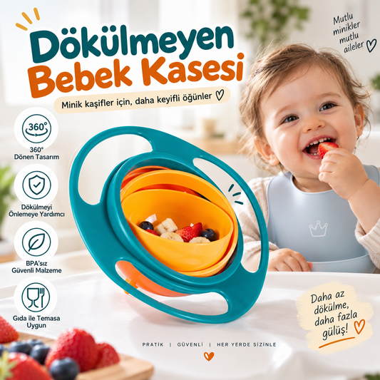 MinikLokma™ 360° Dökülmez Mama Kasesi