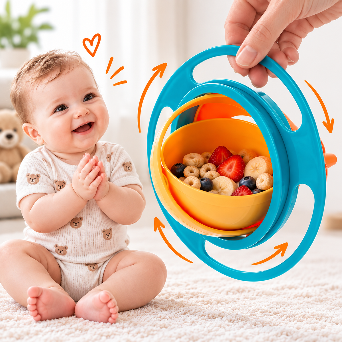 MinikLokma™ 360° Dökülmez Mama Kasesi